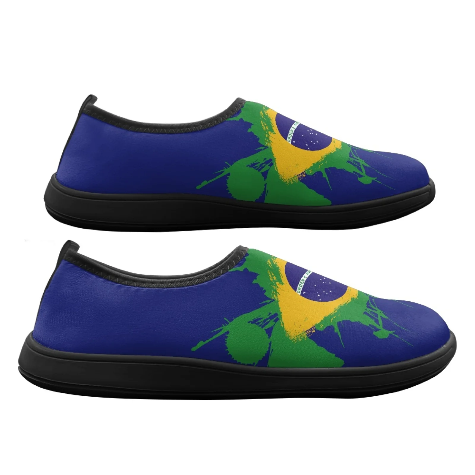 PENSTROLL Flag Splash Art Zero Drop Footwear Polyester & EVA Barefoot Waters Shoes Breathable Hiking Shoes for Men