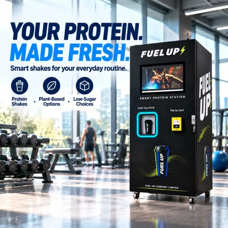 Protein Shake Dispenser Vending Machine Automatic Commercial Drink Mixer for Gym Fitness Center and Training Club