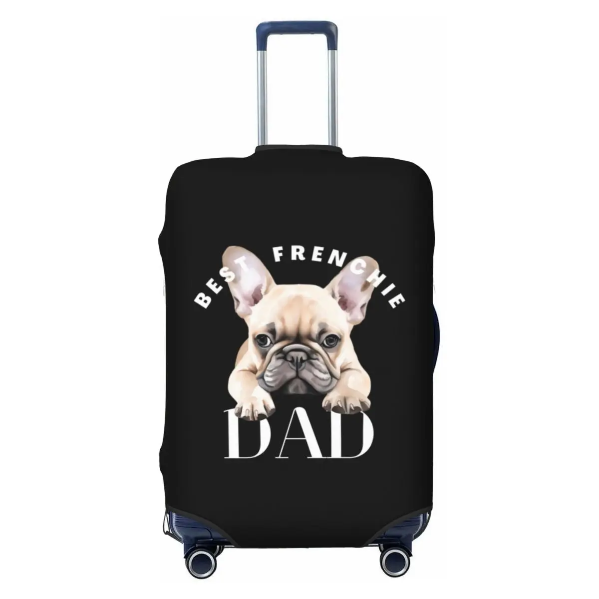 

Custom French Bulldog Travel Luggage Cover Dust Proof Frenchies Pet Dog Suitcase Cover Protector Fit 18-32 Inch
