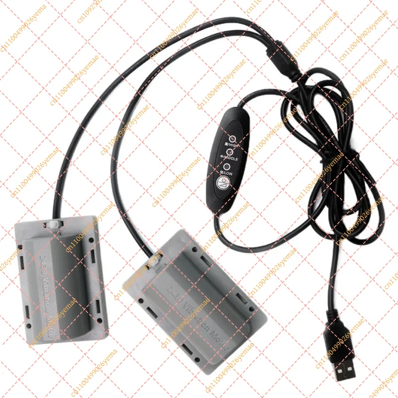DC 5V USB Dual Vibrating Motors with Cable 3-Speed Regulator for Massage & Frog Breeding