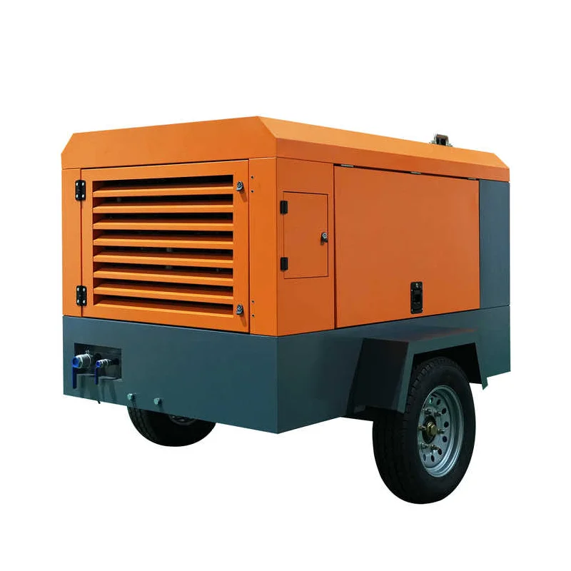 Portable Compressor Diesel Engine Driven Screw Air Compressor 7-25 bar for blasting