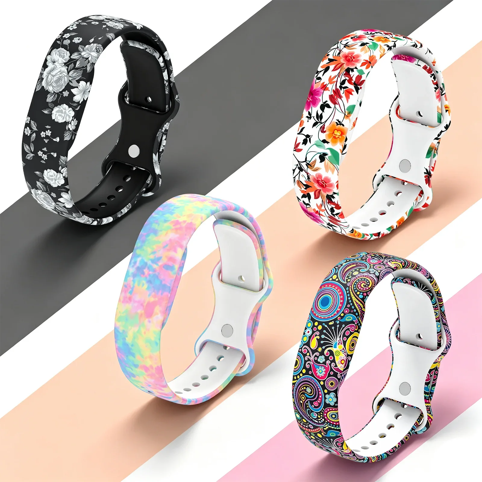 Printed Silicone Band For Google Fitbit Air Sports Watch Strap Colorful Bracelet Breathable Correa For Fitbit Air Accessories
