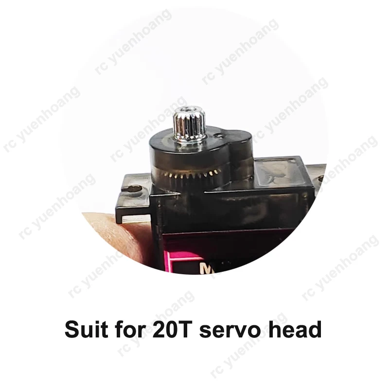 2PCS 20T Standaard Servo Adapter As Top Gat 4mm/5mm fr RC Drone Elektrische robot Stuurinrichting Uitbreiding Kolom Sluit Koppeling