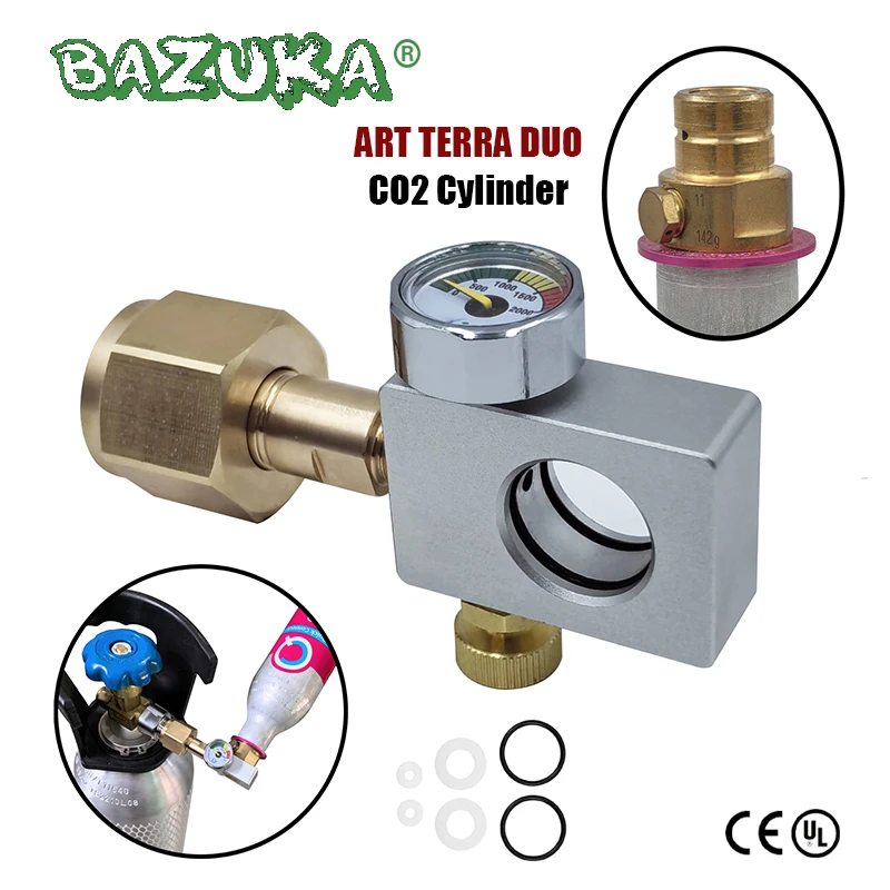 Soda Machine Pink Carbon Dioxide Cylinder Fill Station Adapter, 