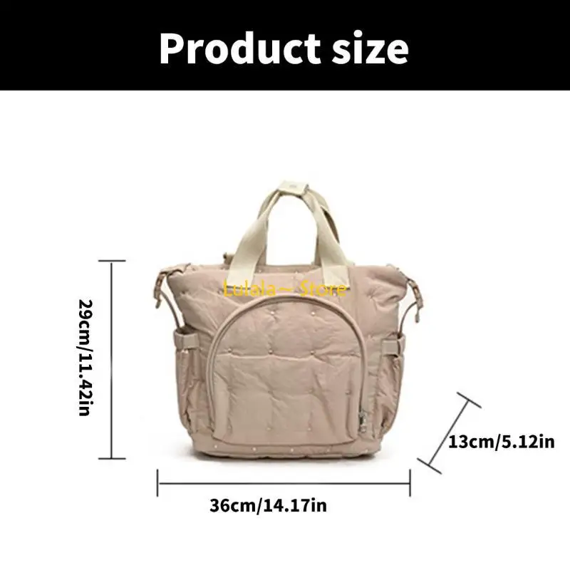 

Y4QA Multifunctional Nappy Case Strollers Hanging Bag with Adjustable Shoulder Strap