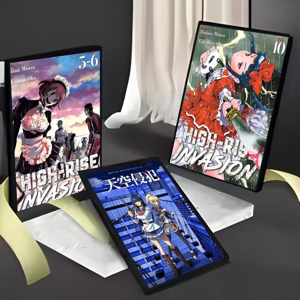 Anime High-rise Invasion Poster American Film Mural Home Childrens Room Wall Decor Print