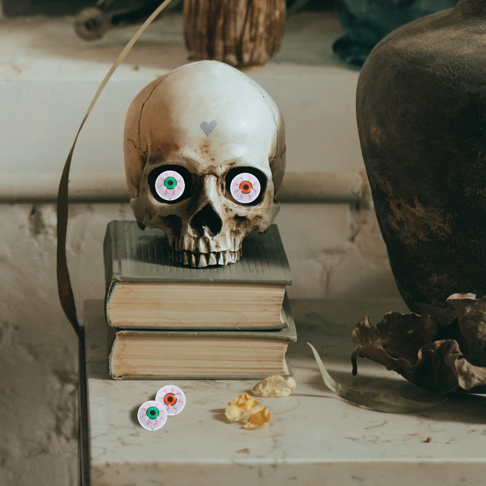 20 szt. Dekoracje Halloweenowe Zewnętrzne Horror Oczy Zabawki Ozdoby do Rękodzieła Dekoracji