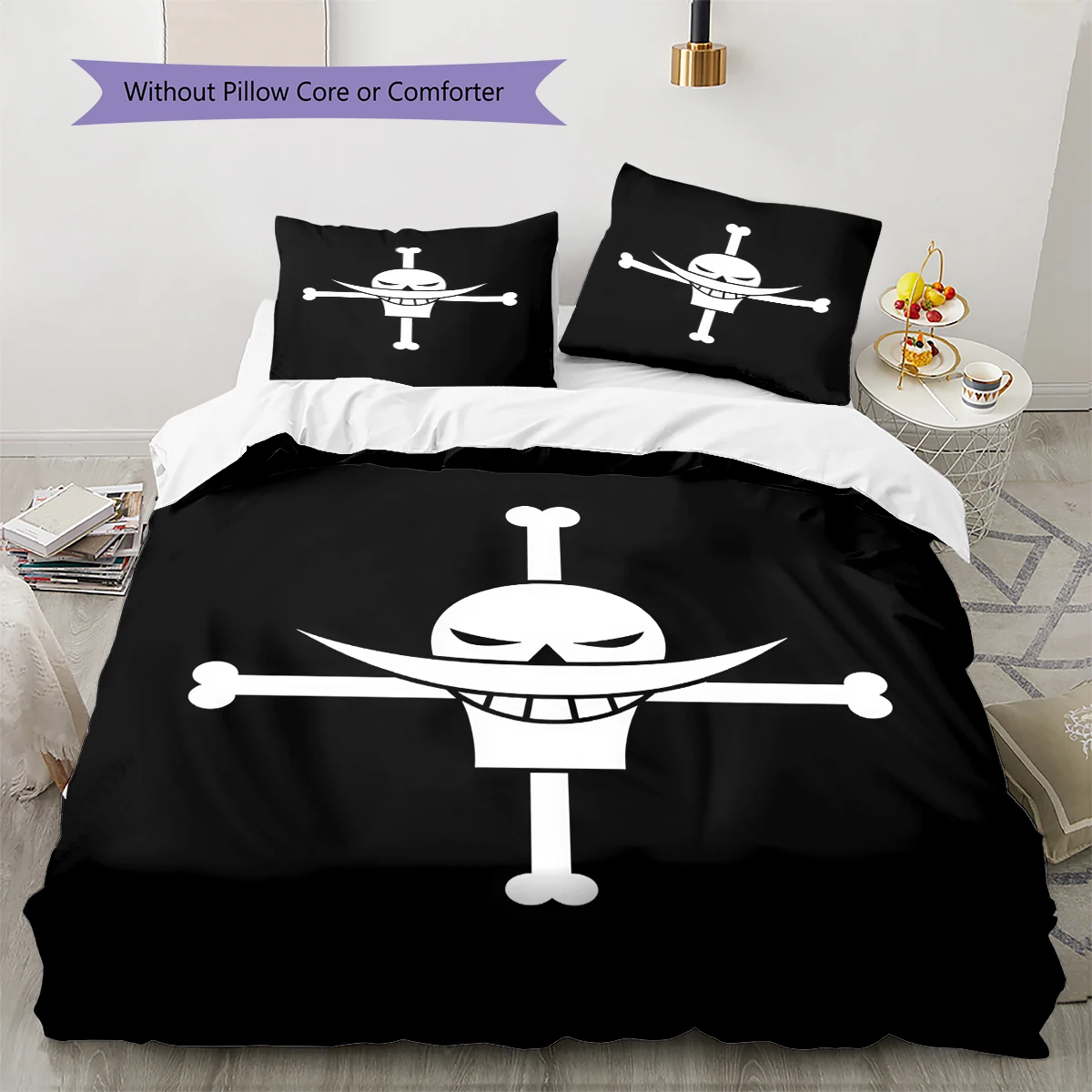 ONE PIECE Logo Duvet Cover - Soft Comfortable, Children Bedding Gift, Extra Large Different Sizes -HE66