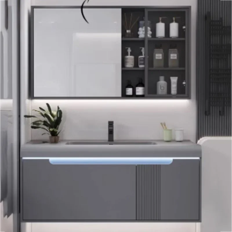 Gadgets Organizer Bathroom Cabinet Storage Portable Home Shelf Bathroom Vanity Mirror Sink Organizer Schrank Trendy Furniture
