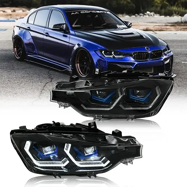 Farol LED Angel Eyes para BMW F30 F35 318 320 325 328 330 335 2013-2018 Ano