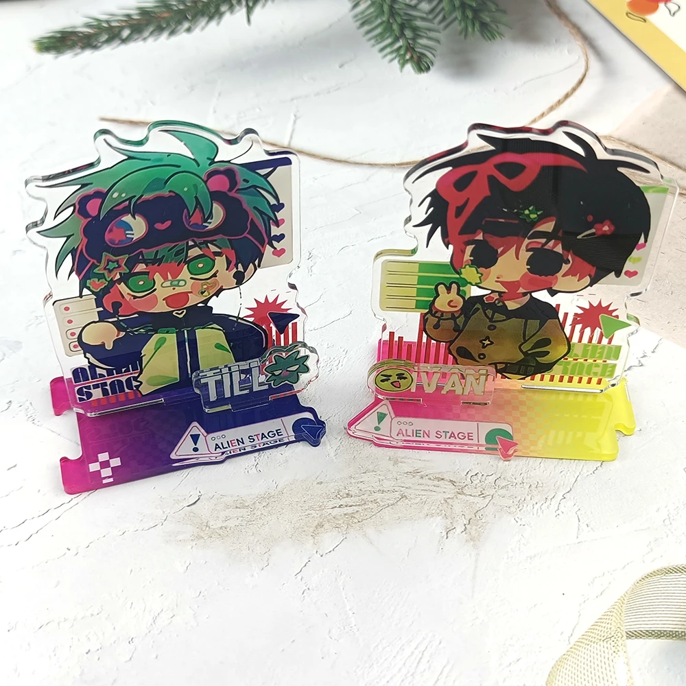 

Инопланетянин, персонаж аниме, акриловый кронштейн, модель доски, украшение для рабочего стола, подвеска, подставка, вентилятор, подарок