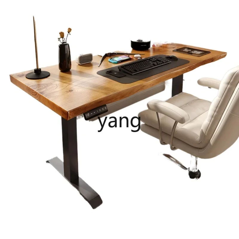 CX log large board study book office computer desk intelligent electric lift