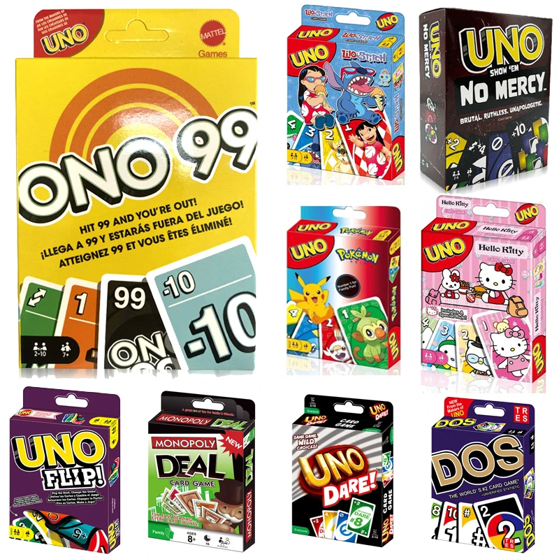 Uno Games ONO 99 juego de cartas para Niños y Familias, 2 a 6 jugadores, añadir números, Para edades de 7 años y mayores