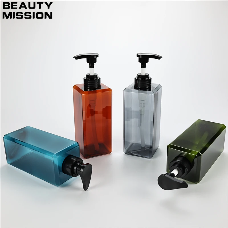 Fashionable 650ML X 10 Bath Hand Soap Container Kitchen Refillable Liquid Soap Dispenser Shower Gel Container For Hotel Bathroom