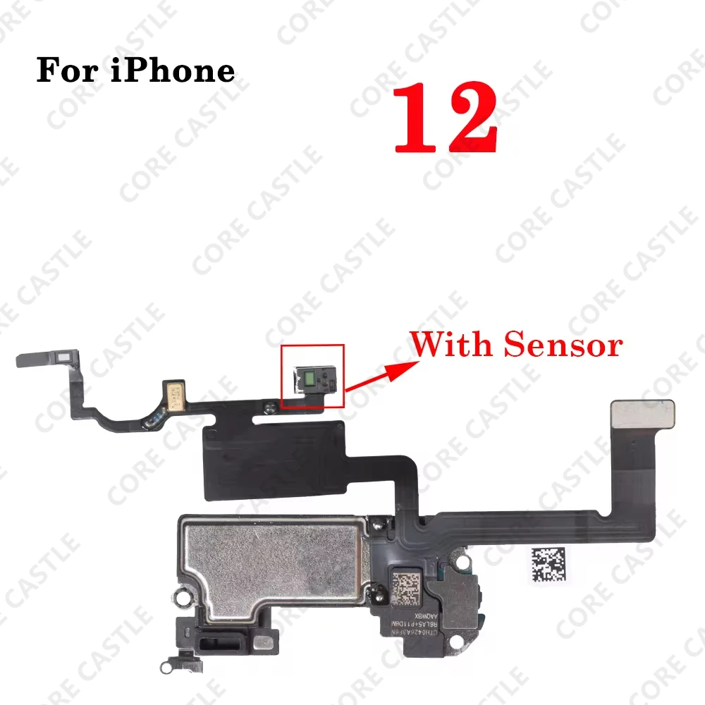 

Earpiece With Proximity Light Sensor Flex Cable For iPhone 12 Top Front Small Ear Sound Speaker Microphone Repair parts