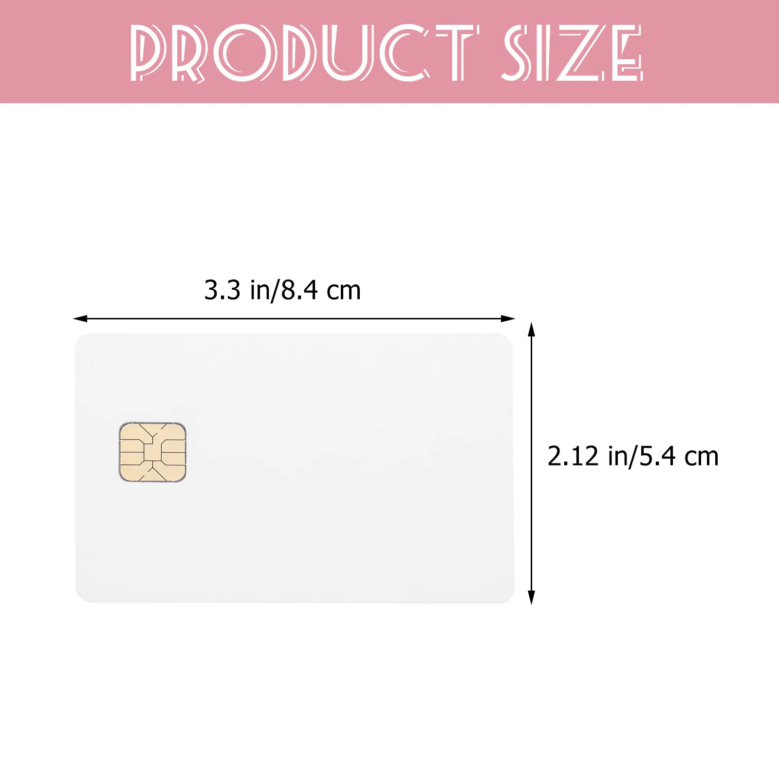 12Pcs Ic Card Portable Access PVC Blank Credit Cards White Cards with Chip PVC Blank Card