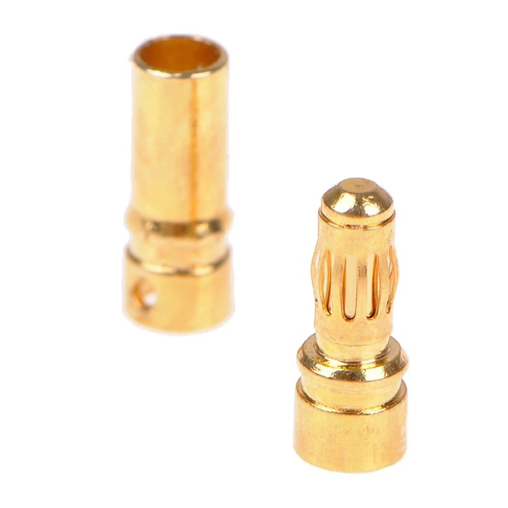 1-10Pair 2mm 3mm - 8mm Bullet Banana Plug Gold-Plated Banana Male Female Connector Battery Plugs Kits for RC Battery Parts DIY