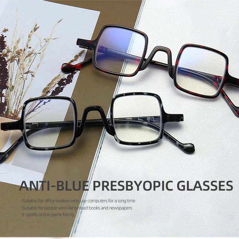 MEESHOW  New Reading Glasses brand Design Women men's stylish Eyeglasses Square slim French trend readers retro presbyopia