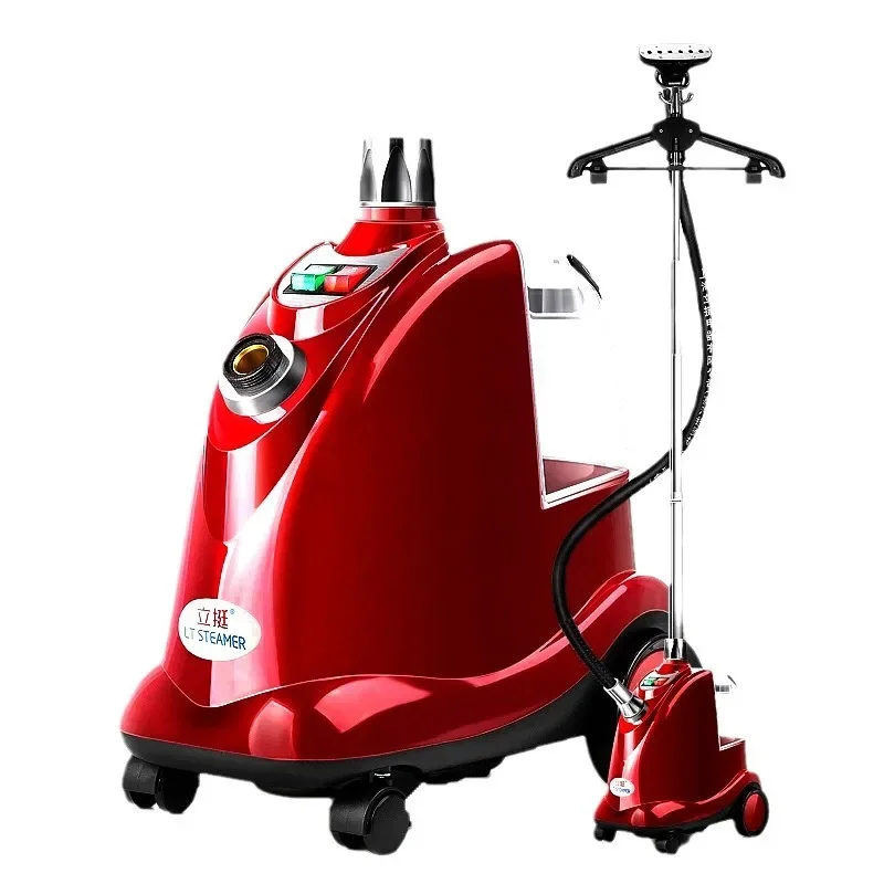 Постоянный отпариватель для ткани — профессиональный нагрев для удаления морщин по 45 секунд, 1 час, легко вращающиеся колеса, вешалка для одежды, щетка для ткани