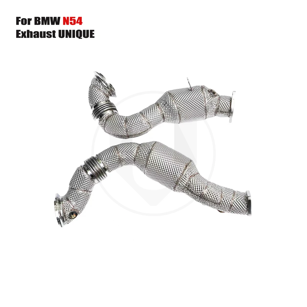 UNIQUE For 2009 BMW E90 335i N54 3.0T With insulator downpipe With cat/without cat exhaust pipe