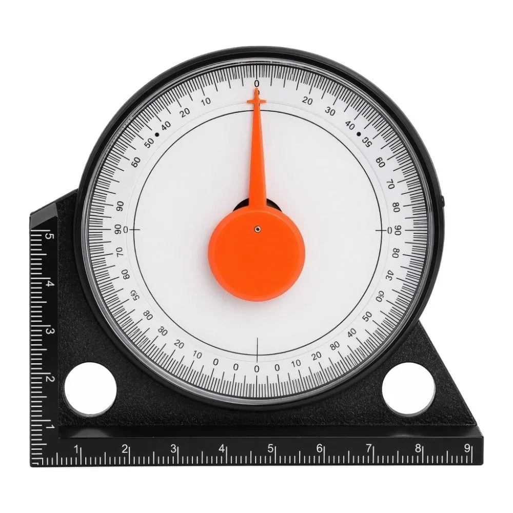 High Accuracy Angle Finder Tool Sturdy Construction Engineering Plastics Level Meter Clear Scale Measuring Tool for DIY Projects
