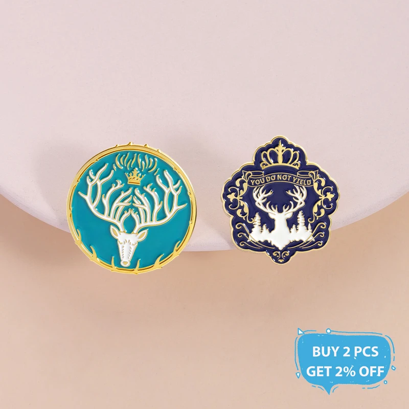 You Do Not Yield Throne of Glass Enamel Pin Fantasy Novel Bookish Feminist Brooches Lapel Badge Fashion Jewelry Gifts for Friend