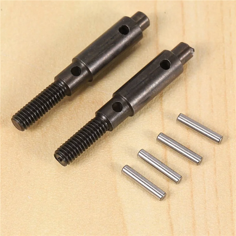 ABUM-4Pcs aço duro dianteiro traseiro portal stub eixo de transmissão para redcat gen8 1/10 rc rastreador carro atualizações peças acessórios
