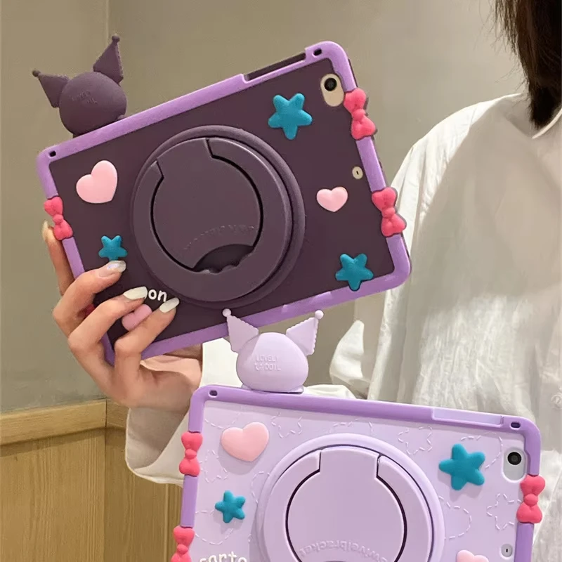 حافظة كمبيوتر لوحي للأطفال من كورومي غطاء سيليكون لجهاز Ipad 10.2 7Th 8Th 9Th 10Th Gen Air 2 3 4 5 10.9 Pro 11 12.9 بوصة 9.7 A16 2025