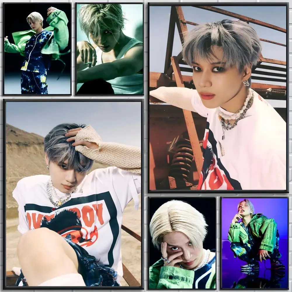 Singer Taemin Poster poster Self-adhesive wall stickers, suitable for room decoration, high-quality printing.