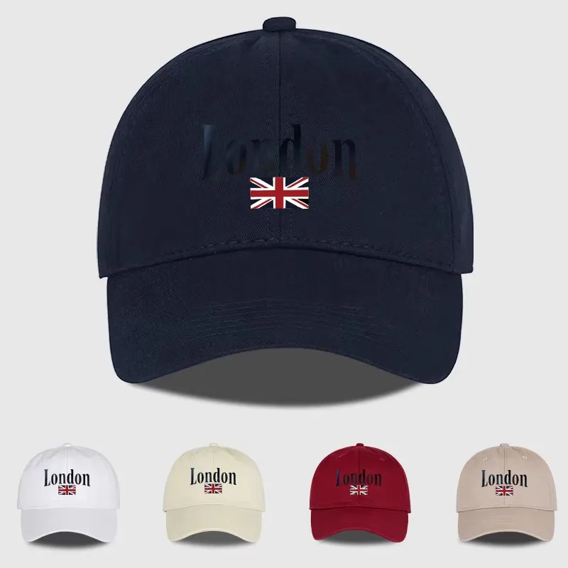

London Print Baseball Cap Adult Child British Vintage Minimalist Style Daily Commute Travel City Stroll Perfect Gift for Travel