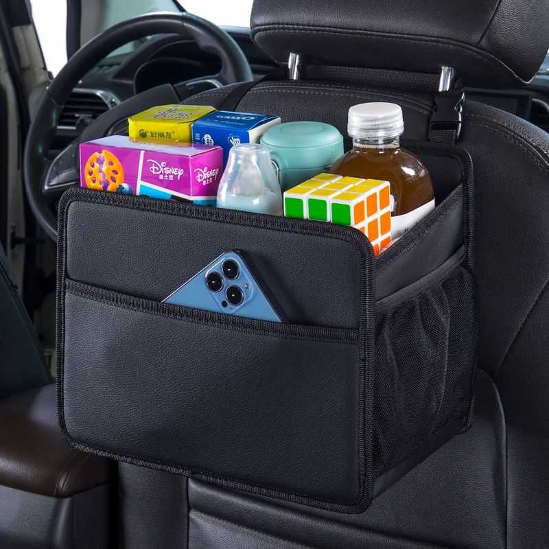 

Car Seat Back Hanging Bag Car Document Holder Multi-Pocket Bottle Bag Storage Box Organizer Travel Tidy Pouch Pocket Kids