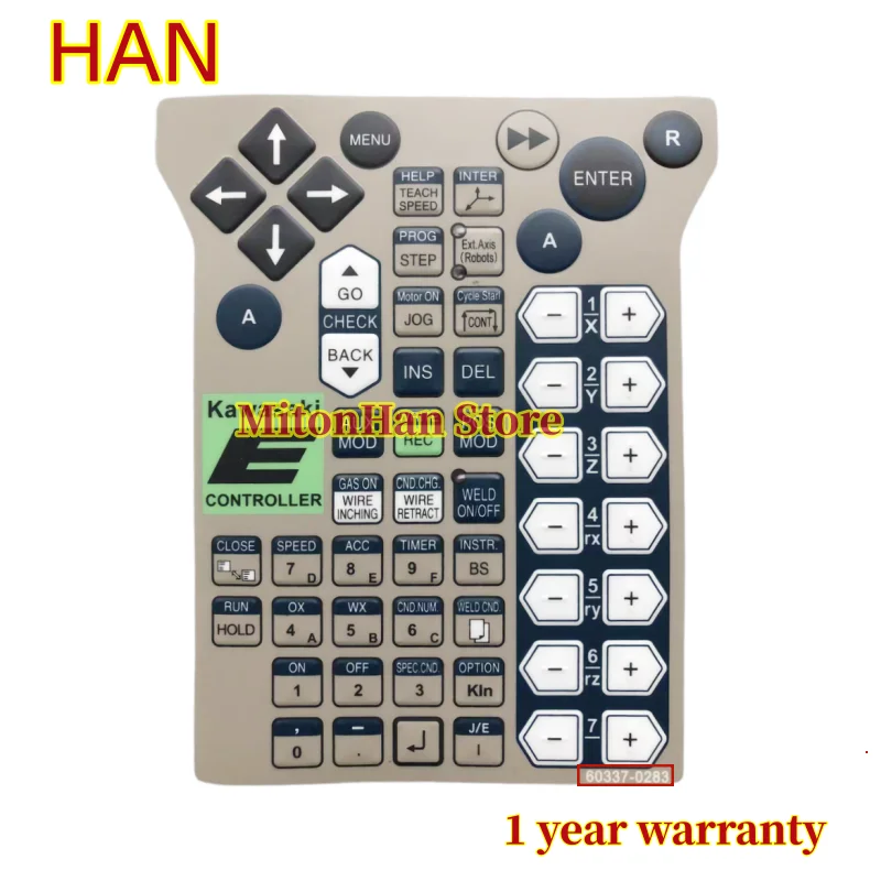 New For Kawasaki 60337-0283 60337 0283 Touch Screen Button Keypad  Membrane Keyboard Film
