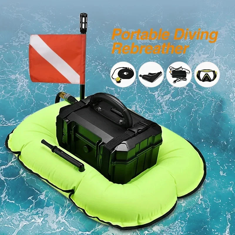 Portable Scuba Diving Equipment Underwater Rebreather Machine Deep  Cylinder Tank for Oxygen Fishing