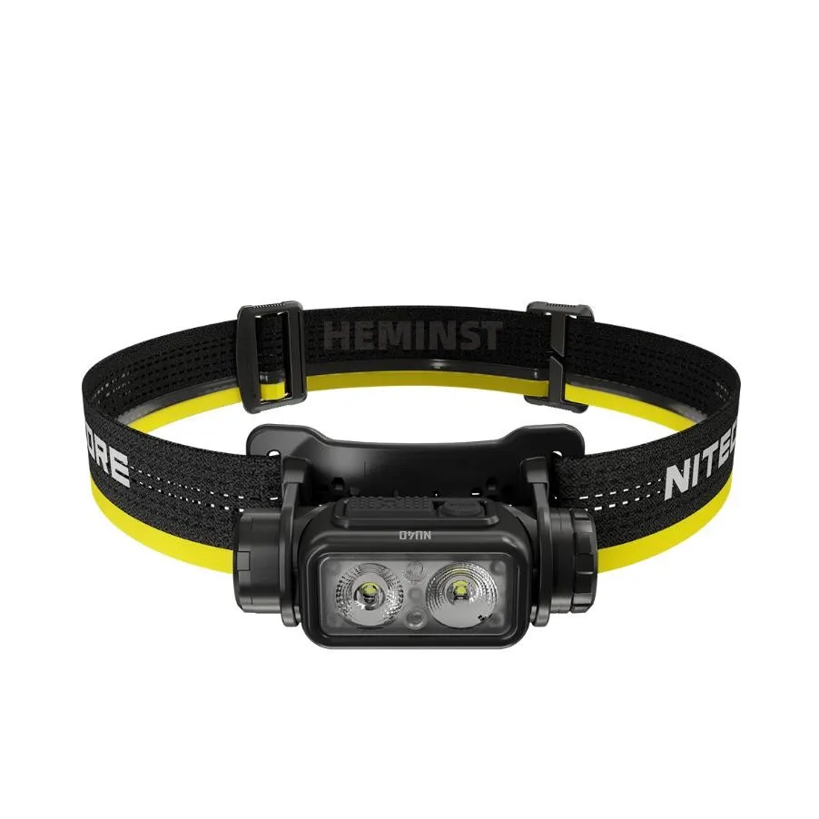 NITECORE NU40 Headlamp 1000Lumens USB-C Rechargeable Headlight High Performance Lightweight Headlamp Built-in Battery