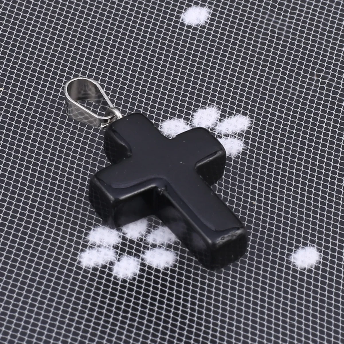 Natural Stone Pendant Gemstone Cross Shape Exquisite Charms for Jewelry Making DIY Simple Necklace Bracelet Earring Accessories