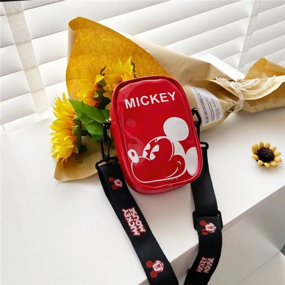 Mickey Mouse Mini-Bolsa Crossbody para Crianças, Anime Periférico, Pacote Dinheiro Zero, Acessório Menina, Presente de Férias, Kawaii, Bonito