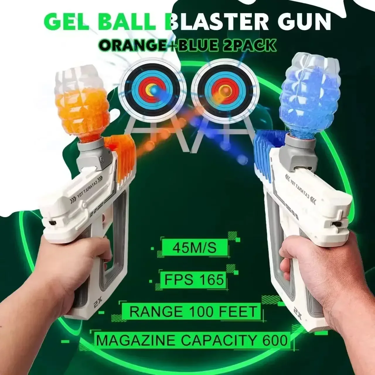 Automatische elektrische Raumpistole, Spielzeug-Gel-Ball-Blaster, automatischer Raum, Outdoor-Schießspiel, Pistole