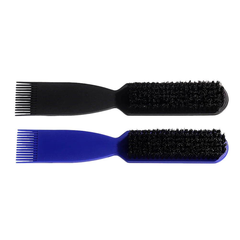 

Men's Beard Comb Hair Dust for Black Bristle Brush Hairs Salon Shave Barber Shop Tools Travel Straightener Sweeping and