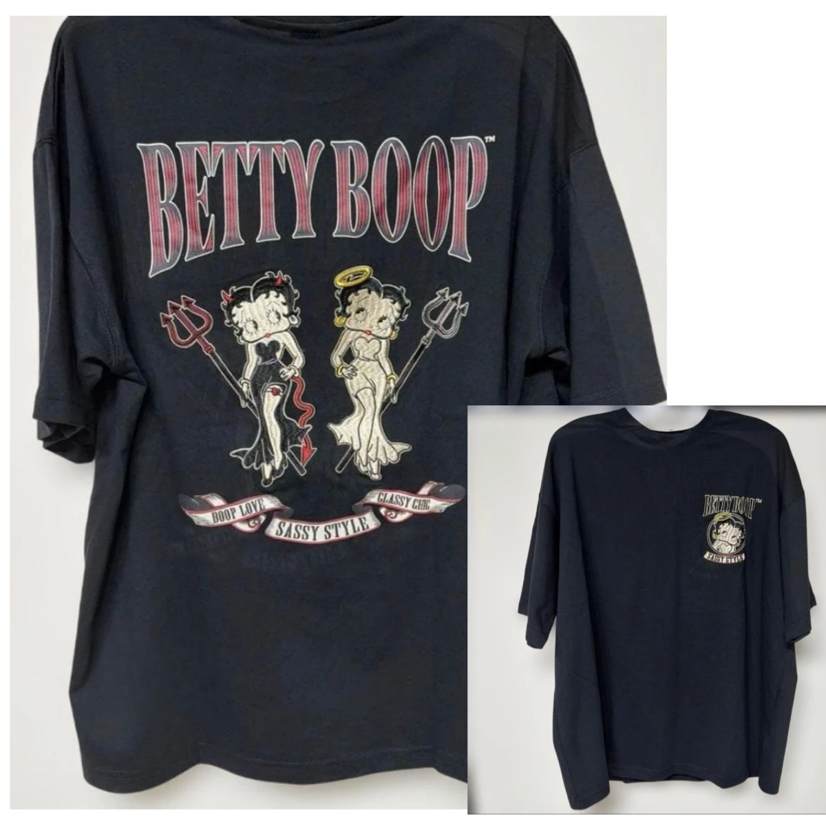 BIKER BETTY MOTORCYCLE CLUB Betty Boop T-Shirt Cotton Graphic Tee Men Women Summer Streetwear view 3