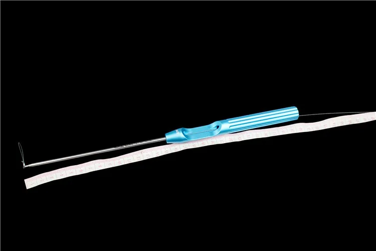 Orthopedic instrument movement medicine rotator cuff suture curved hook shoulder arthroscopy Lasso suture titanium line PDS Wire