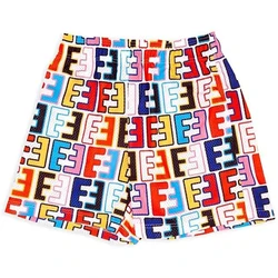 Summer Men Colorful Beach Shorts Hawaii Vacation Short Pants Fashion Letter Beach Clothing Male Casual Stylish Outfit Streetwear