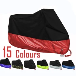 Motorcycle cover universal Outdoor UV Protector Scooter All Season waterproof Bike Rain Dustproof cover M L XL 2XL 3XL 4XL 190T