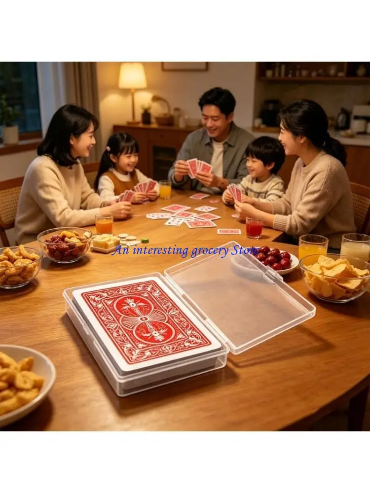652D 4Pcs Playing Card Case Deck Plastic Boxes Gaming Card Holders Organizers Gift