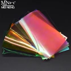 2pcs Rainbow Fishing Fly Tying Film 6cmx10cm Sabiki Rig Shrimp Flash Back Wings Material for Fly Tying And Fishing Accessories