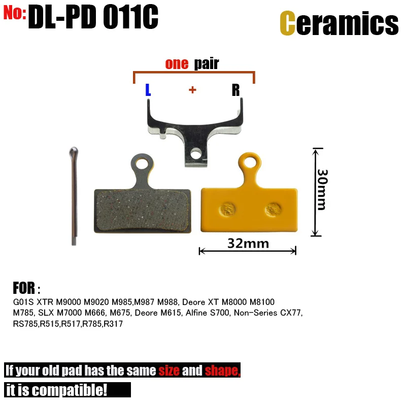 DELT 10 Pair Bicycle Disc Brake Pads,FOR SHIMANO M9000,M9020,M8000,M8100,XTR,M985,M988,M7100,M785,SLX,M666,M675,M615,K02S