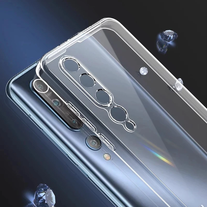 Funda de teléfono transparente y suave ultrafina para Xiaomi Mi 10 Ultra 10T Pro Lite Zoom Youth 10i 10S 10Pro 10Ultra 10Lite 5G