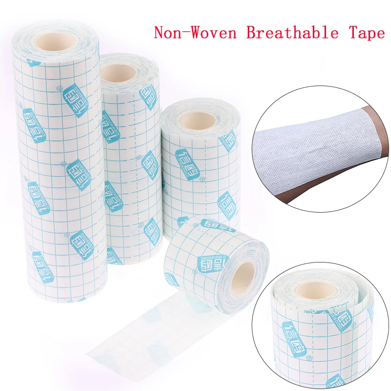 Breathable Non-Woven Wound Dressing Fixation Bandage Tape Skin Healing Protective Soft Fabric Cloth Adhesive Antibacterial