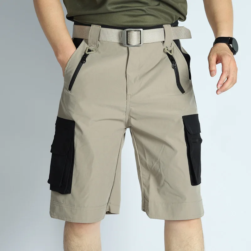 شورت masculinos de verão ao ar libro، secagem cepat، carga، عادية، trabajo، كامينهااداس، com divers bolsos، الفقرة pesca، viag