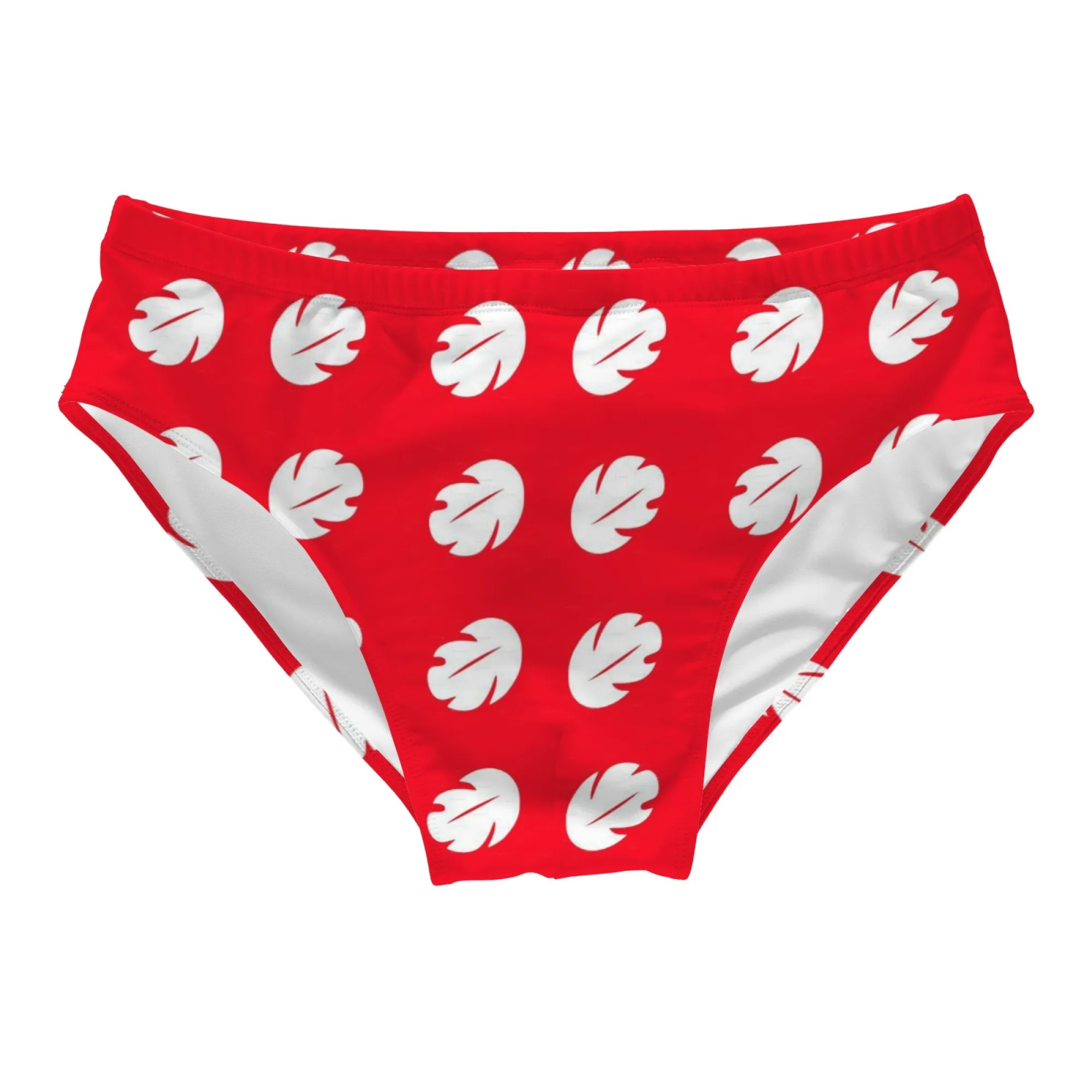Fresh Leaf Printed Men's Swim Trunks Beach Surf Shorts Men's Swimwear Sexy Bikini Lightweight Breathable Elastic Pool Party Gift