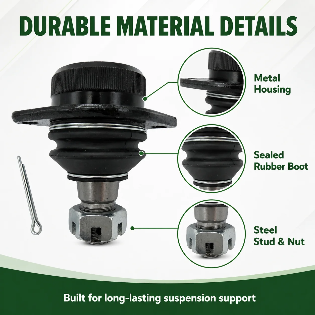Rear A-Frame Ball Joint Top Link For Land Rover Defender 90 110 1987-2016 Discovery 1 Range Rover Classic ANR1799 RHF500110
